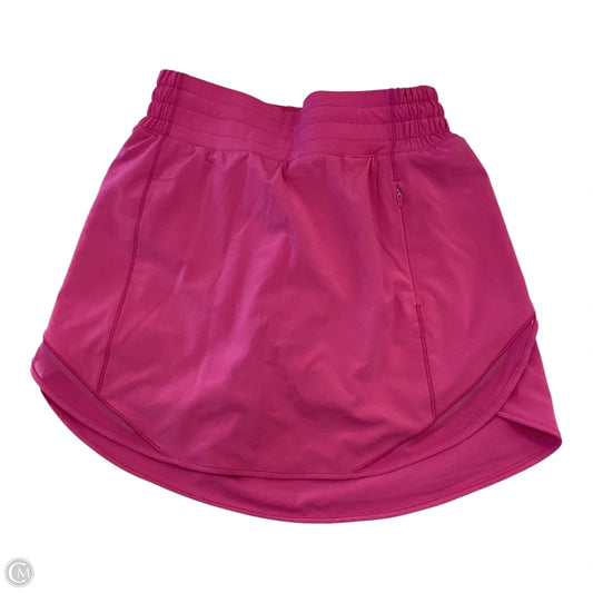 Athletic Skort By Lululemon In Pink, Size: 2