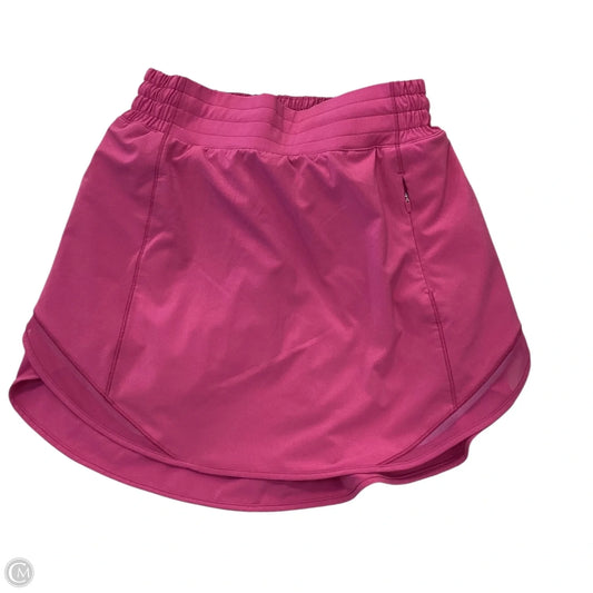 Athletic Skort By Lululemon In Pink, Size: 2