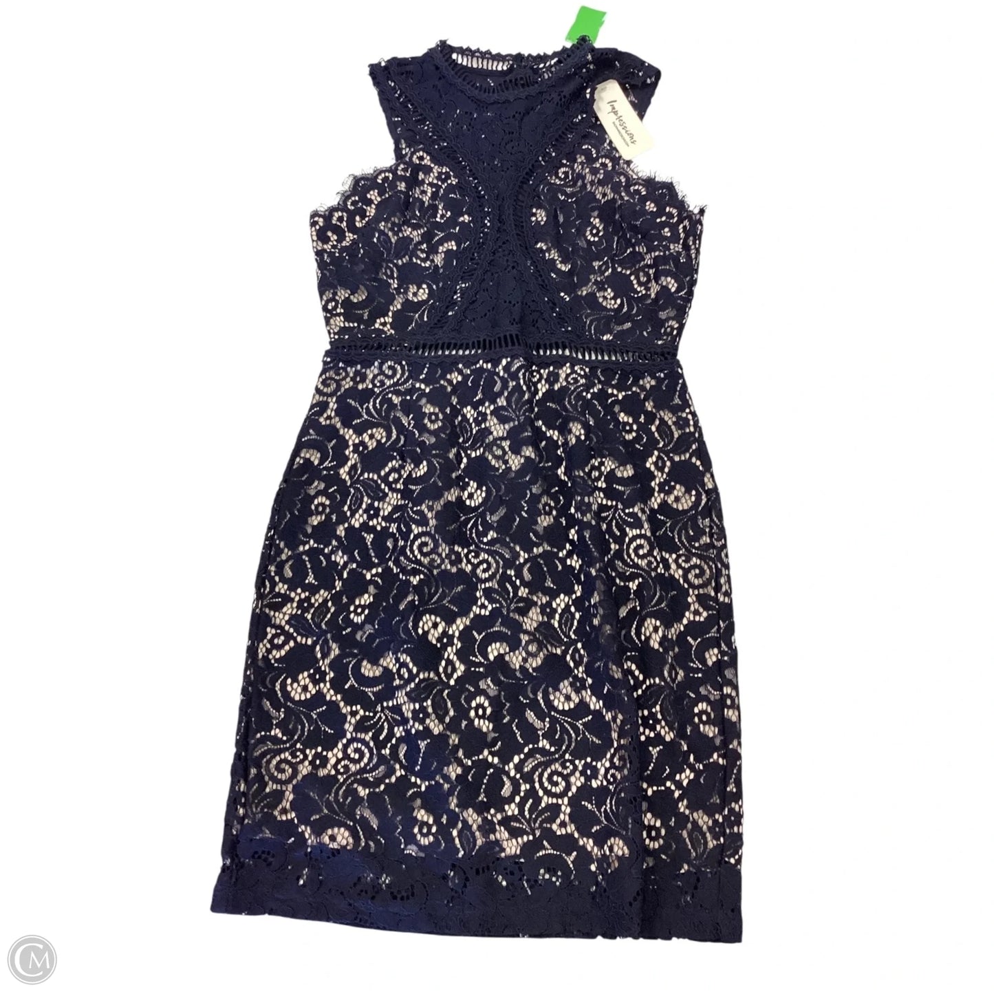 Dress Casual Short By Impressions In Navy, Size: L
