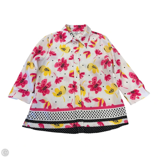 Top Long Sleeve By Alia In Floral Print, Size: 6p