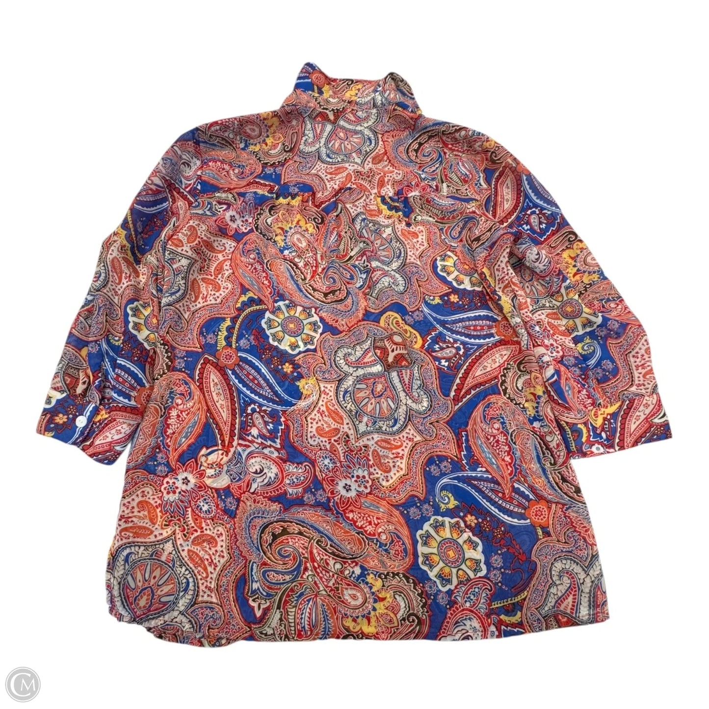 Top Long Sleeve By Chicos In Multi-colored, Size: S