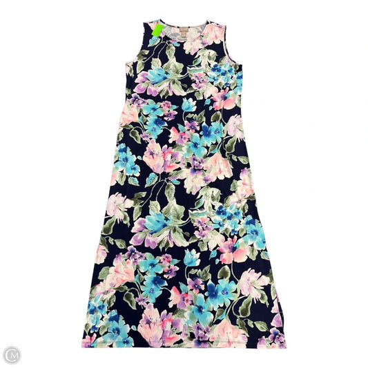 Dress Casual Maxi By Chicos In Floral Print, Size: L