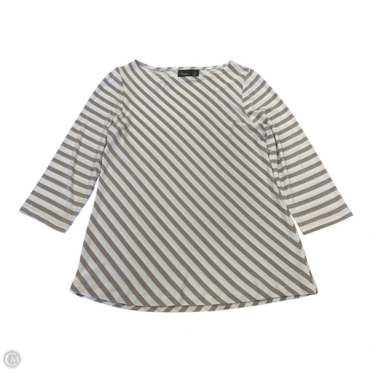Top Long Sleeve By Chicos In Striped Pattern, Size: S