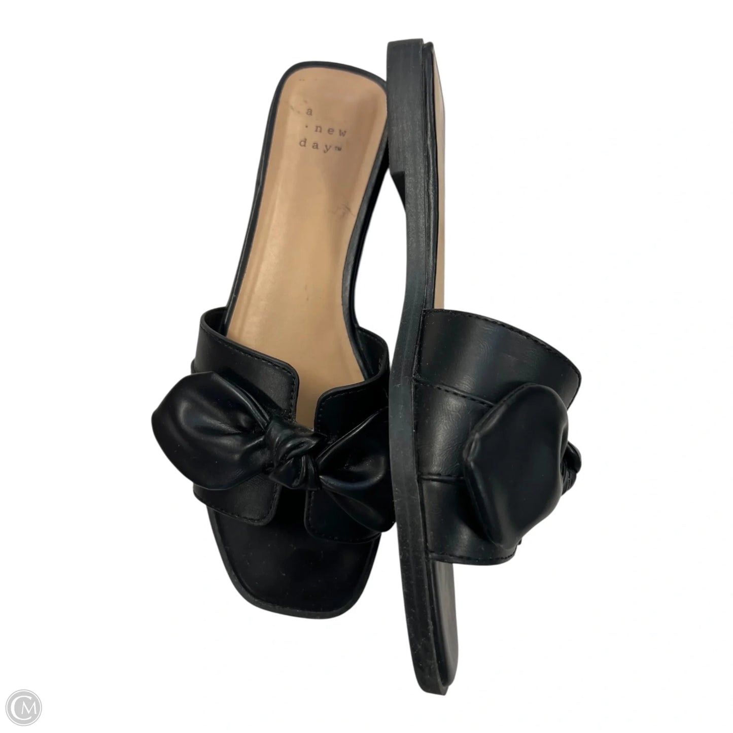 Sandals Flats By A New Day In Black, Size: 7.5