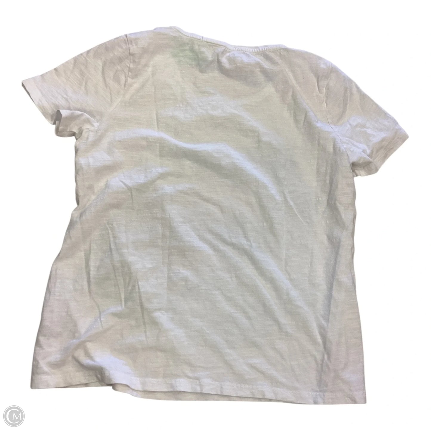 Top Short Sleeve Basic By Talbots In Tropical Print, Size: Mp