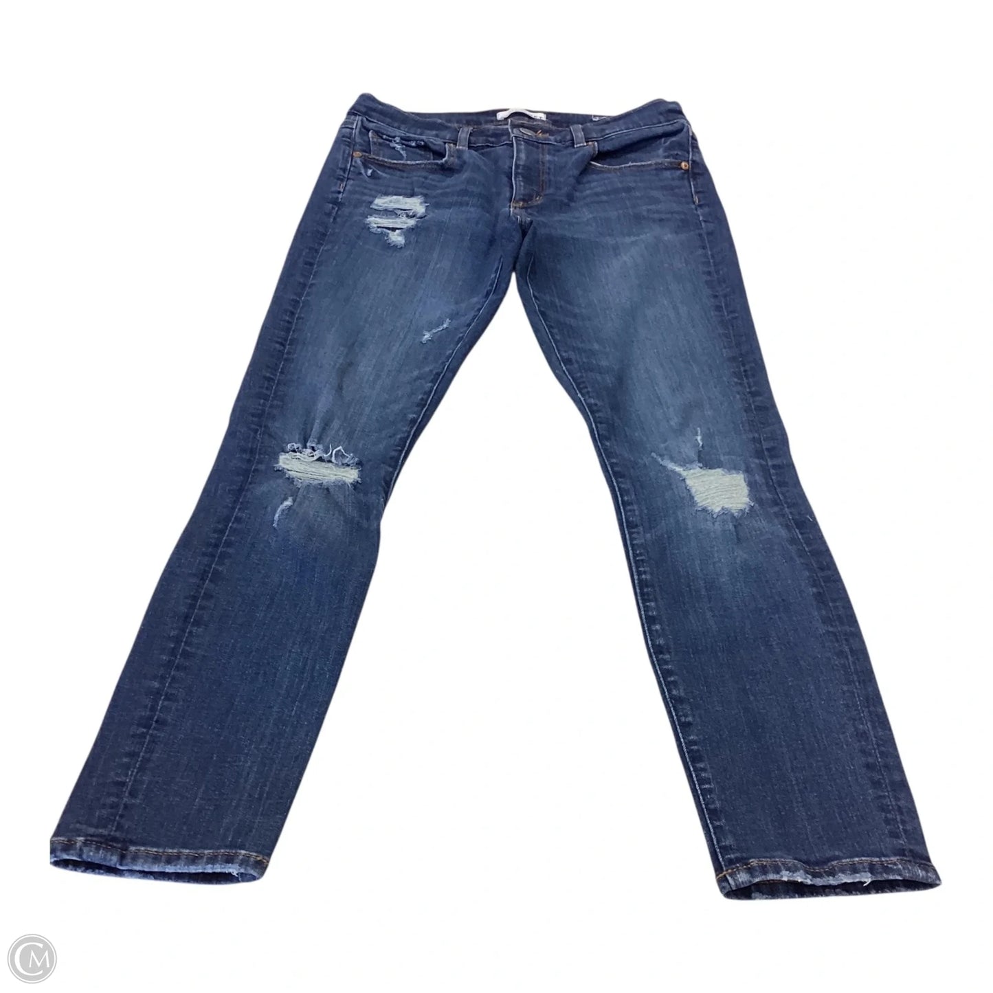Jeans Skinny By Loft In Blue Denim, Size: 6