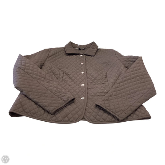 Jacket Puffer & Quilted By Briggs In Brown, Size: 16