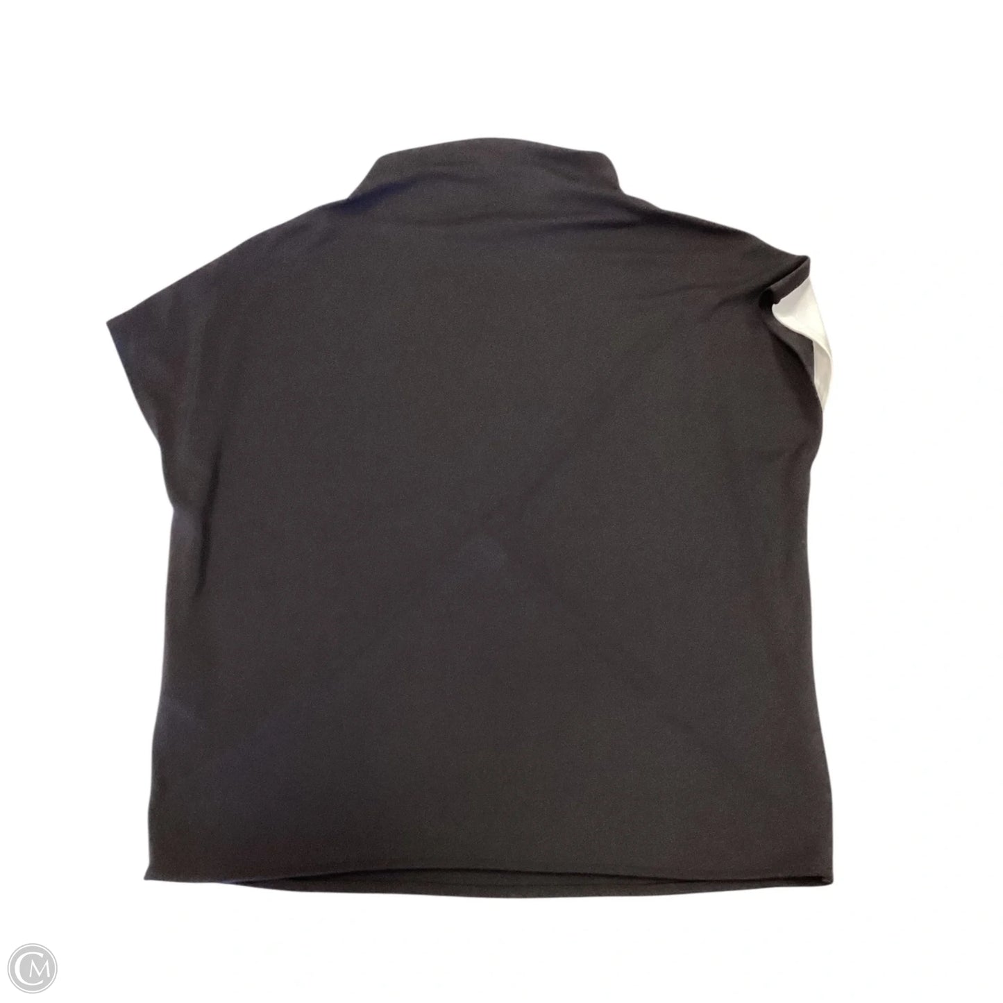 Top Short Sleeve By Alfani In Black & Grey, Size: S