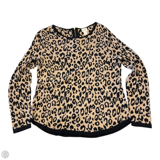 Top Long Sleeve By Chicos In Animal Print, Size: M