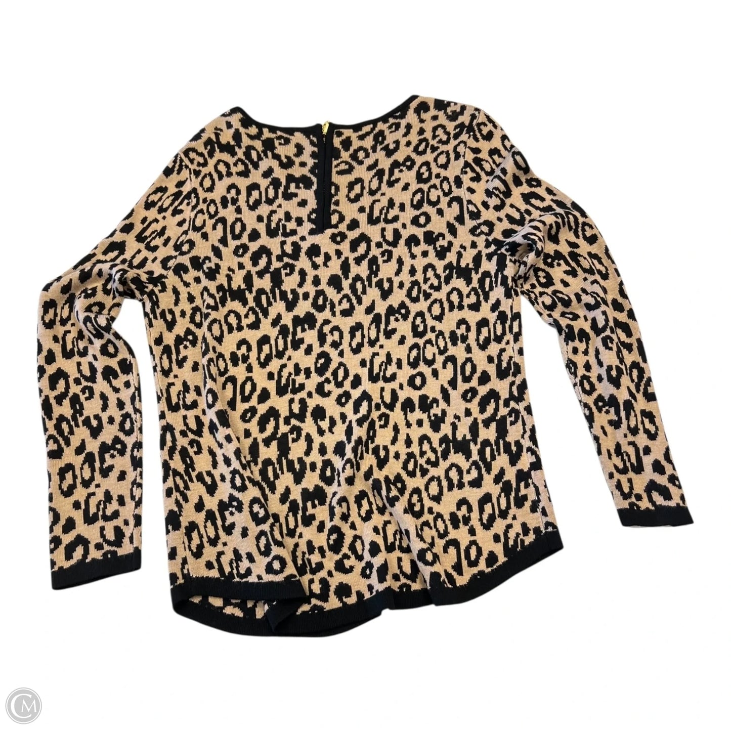 Top Long Sleeve By Chicos In Animal Print, Size: M