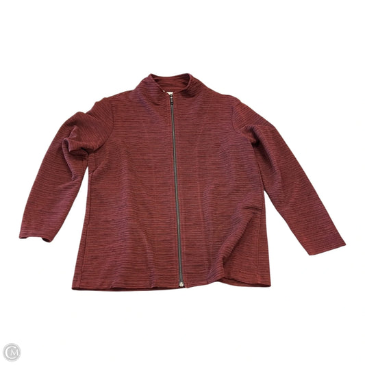 Jacket Other By Chicos In Maroon, Size: M