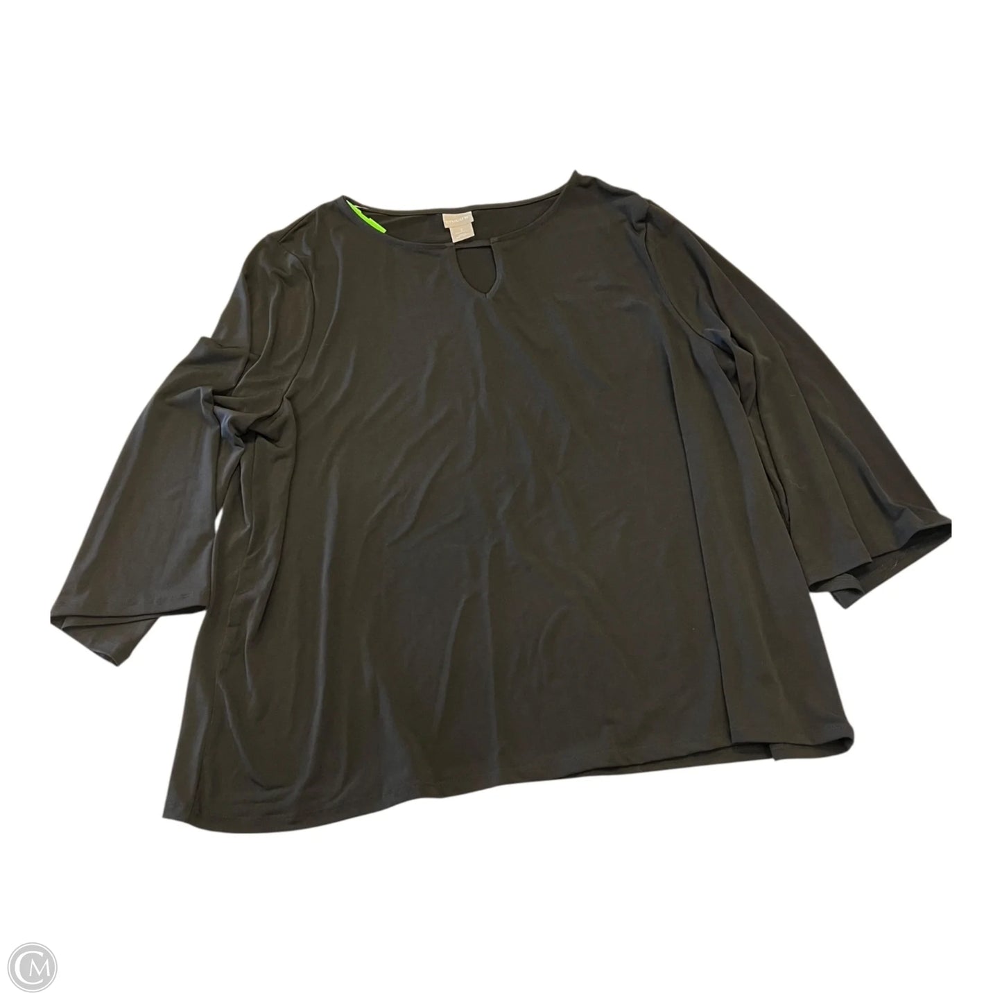 Top Long Sleeve By Chicos In Black, Size: Xl