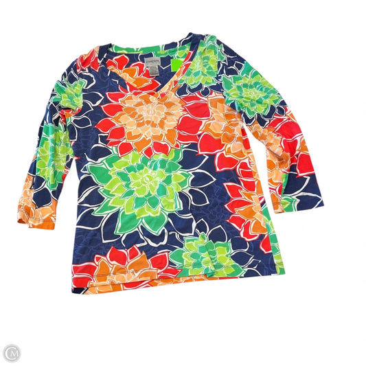 Top Long Sleeve By Chicos In Multi-colored, Size: S