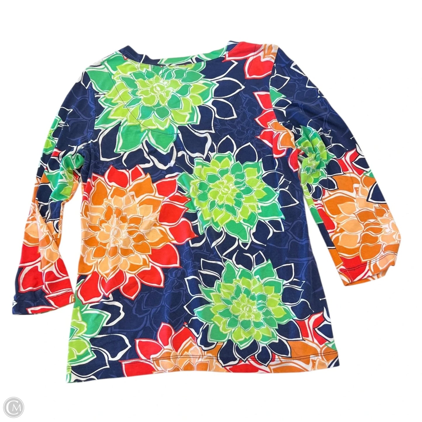 Top Long Sleeve By Chicos In Multi-colored, Size: S