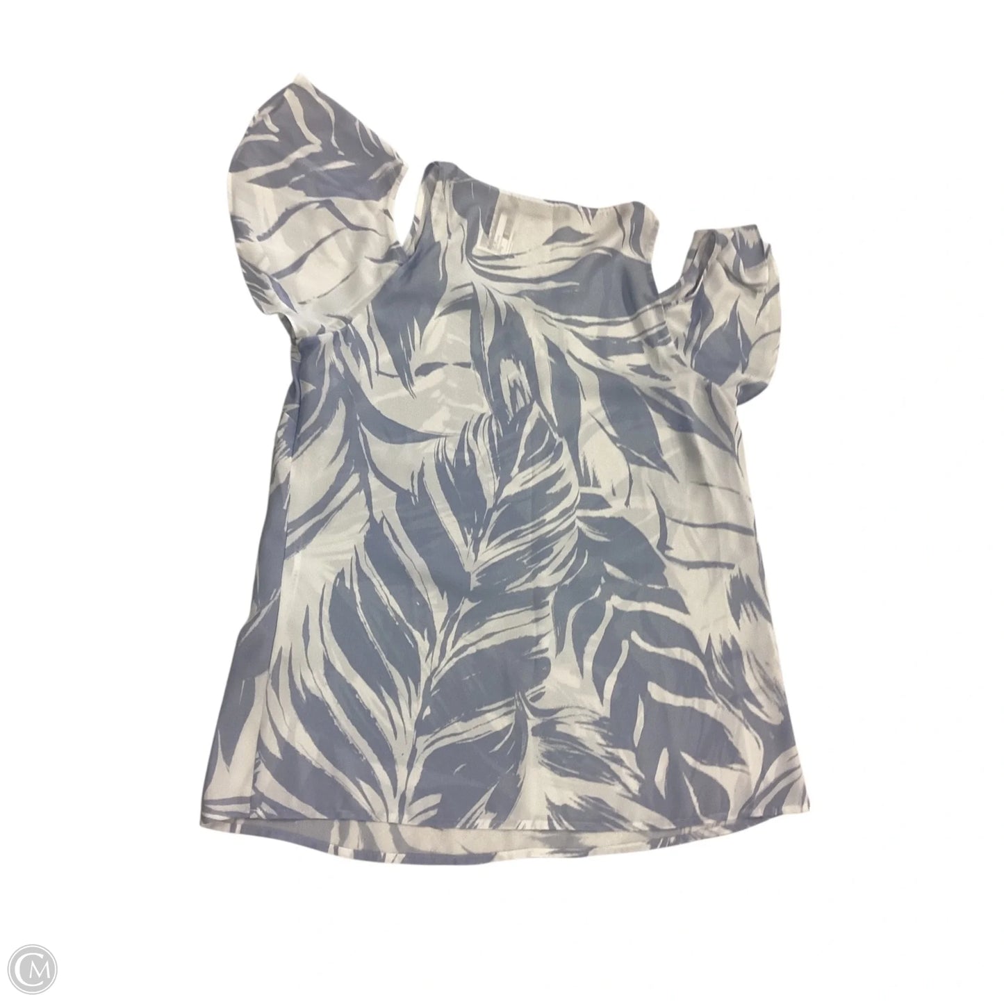 Top Short Sleeve By Ivanka Trump In Blue & White, Size: S