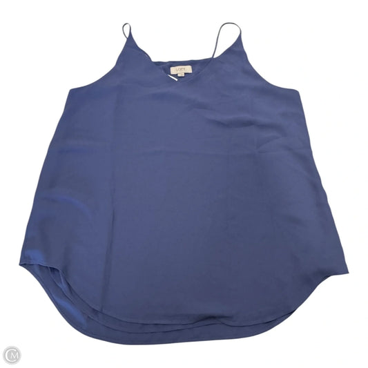 Top Sleeveless By Loft In Purple, Size: L