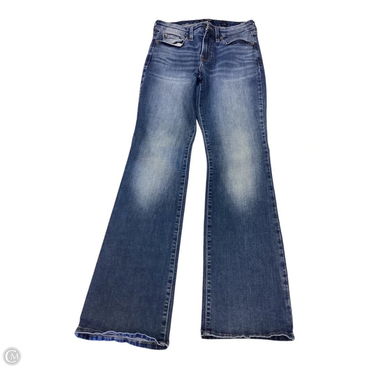 Jeans Straight By Lucky Brand In Blue Denim, Size: 8