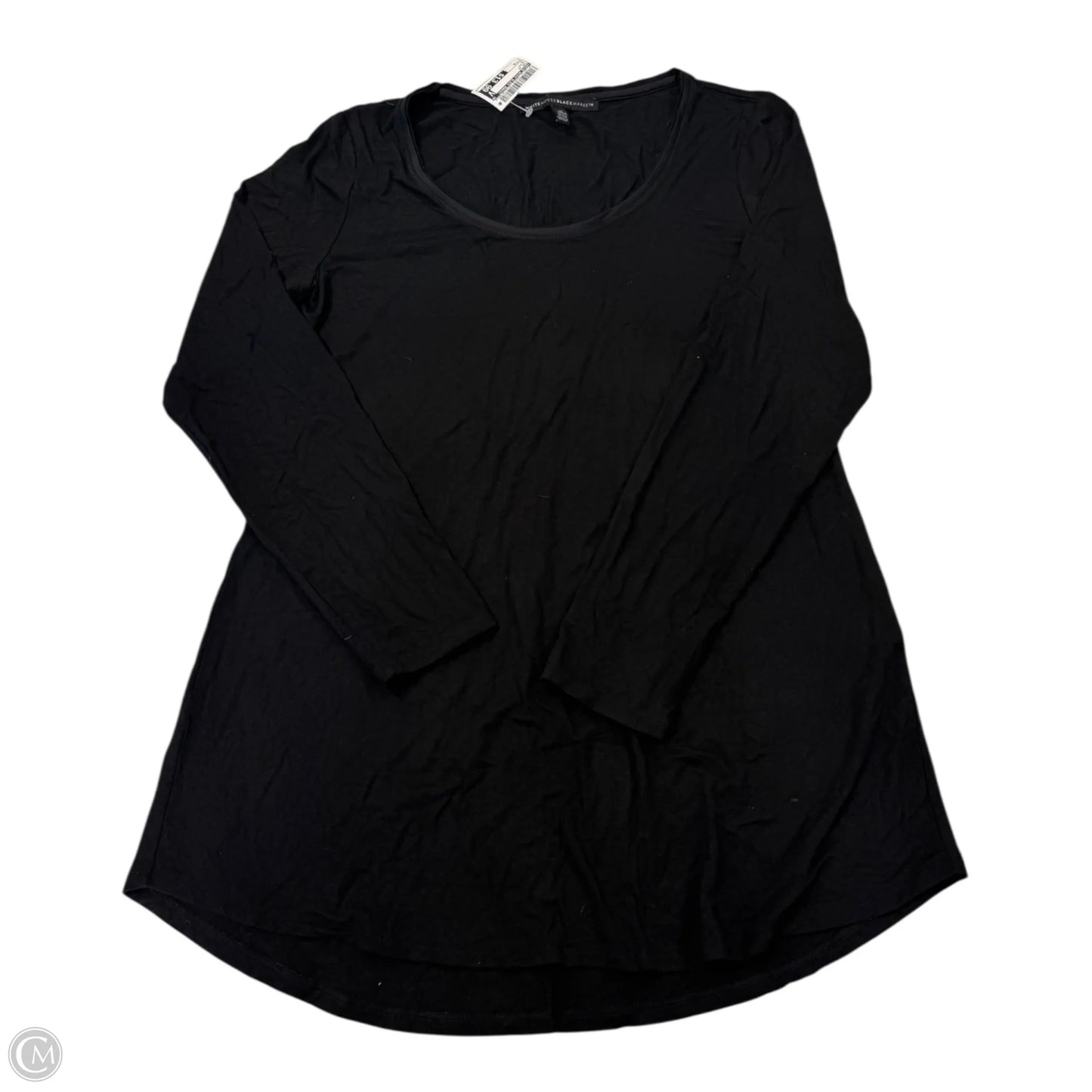 Top Long Sleeve By White House Black Market In Black, Size: M