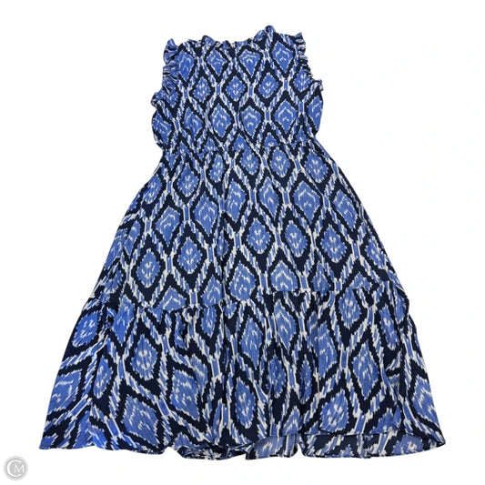 Dress Casual Midi By Talbots In Blue, Size: 10