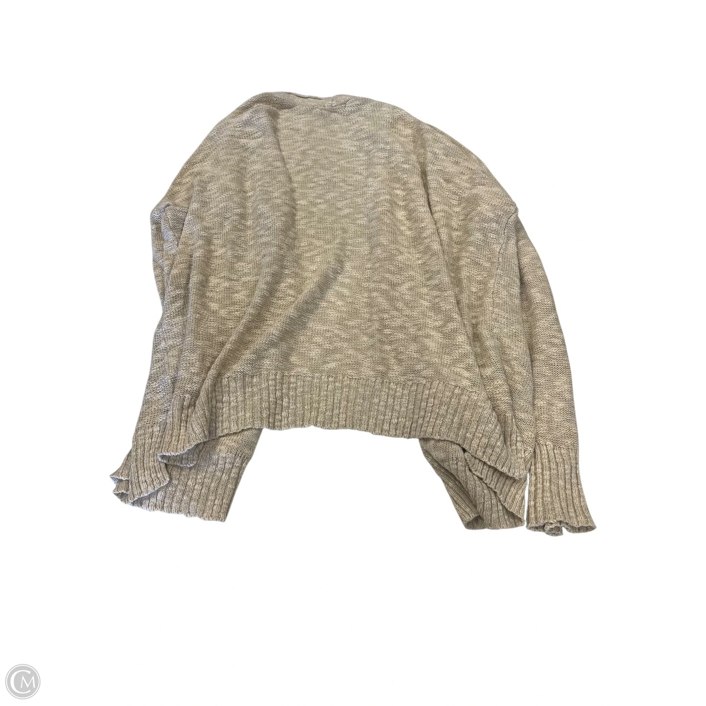 Cardigan By Clothes Mentor In Cream, Size: L