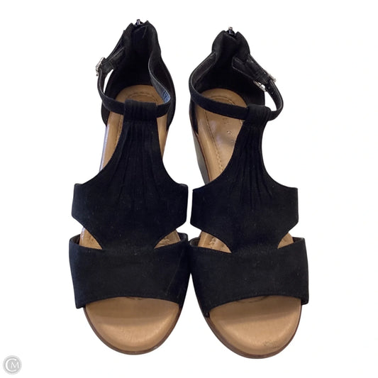 Shoes Heels Wedge By Kelly And Katie In Black, Size: 9.5