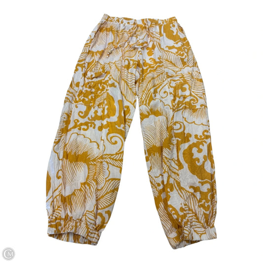 Pants Wide Leg By Haute Hippie In White & Yellow, Size: S