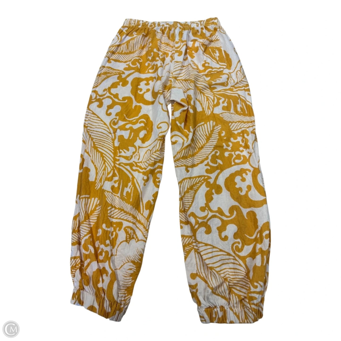 Pants Wide Leg By Haute Hippie In White & Yellow, Size: S