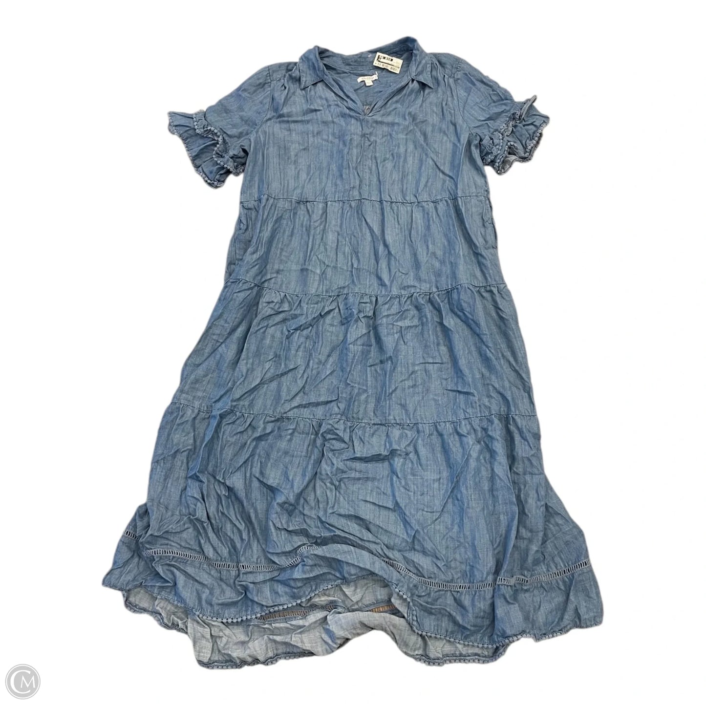 Dress Casual Maxi By Chicos In Blue, Size: 14