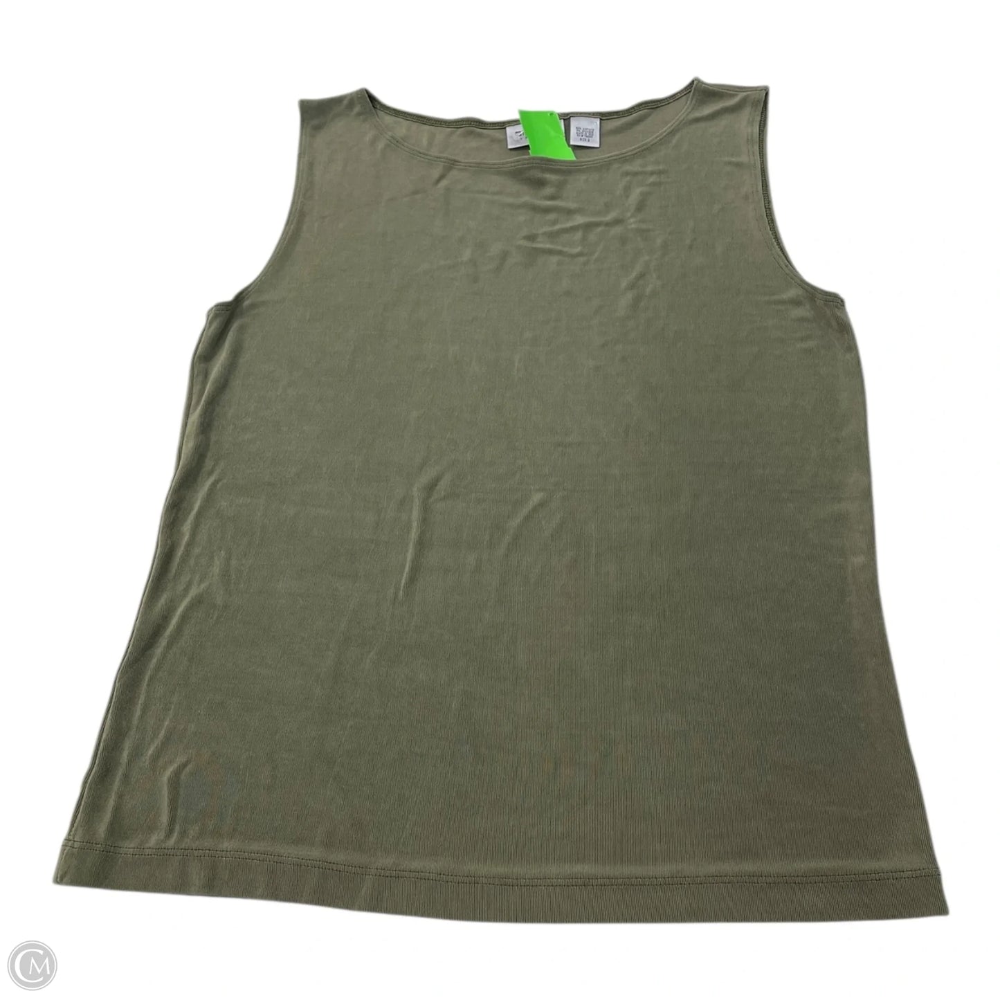 Top Sleeveless By Chicos In Green, Size: L