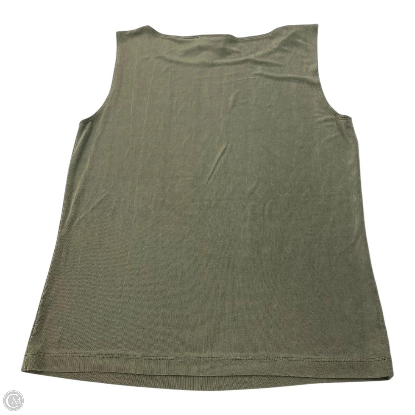 Top Sleeveless By Chicos In Green, Size: L