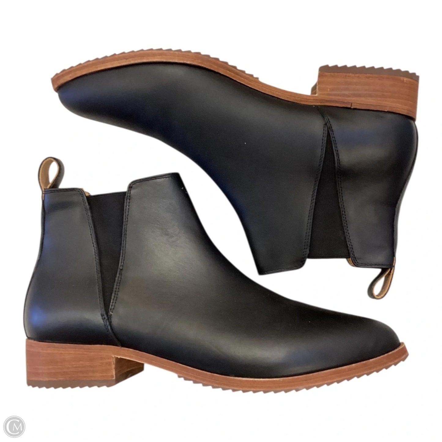 Boots Ankle Heels By Clothes Mentor In Black, Size: 10