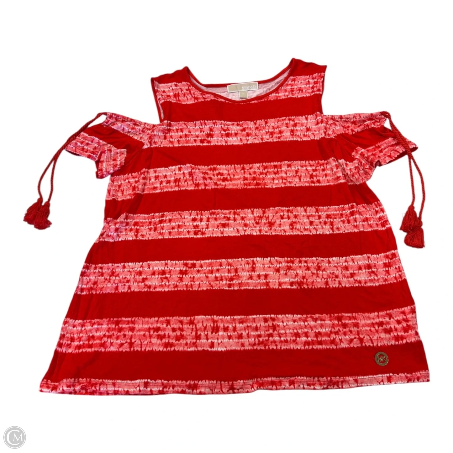 Top Short Sleeve By Michael By Michael Kors In Red, Size: Xl