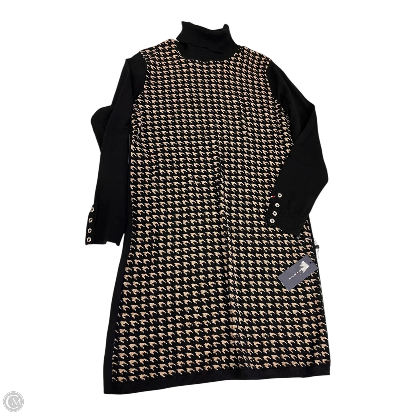 Dress Casual Short By Tommy Hilfiger In Black & White, Size: L