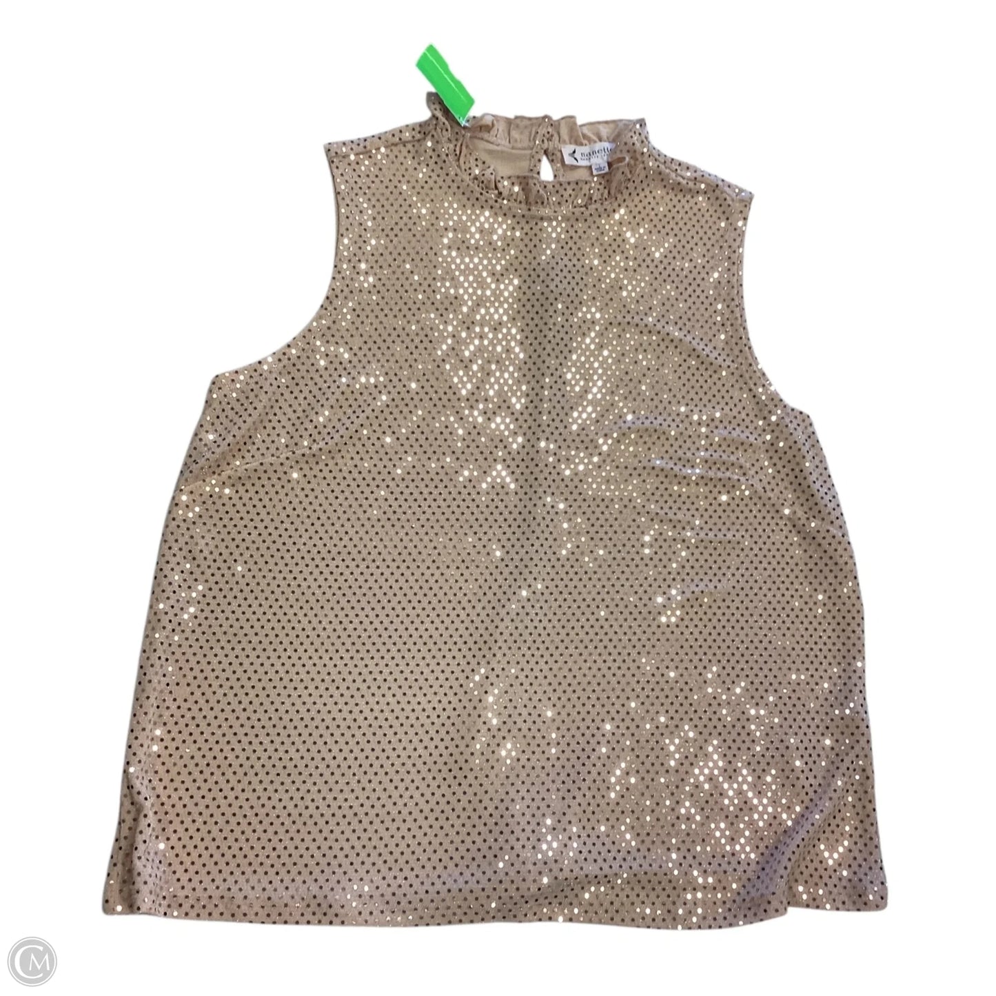 Top Sleeveless By Nanette By Nanette Lepore In Rose Gold, Size: L