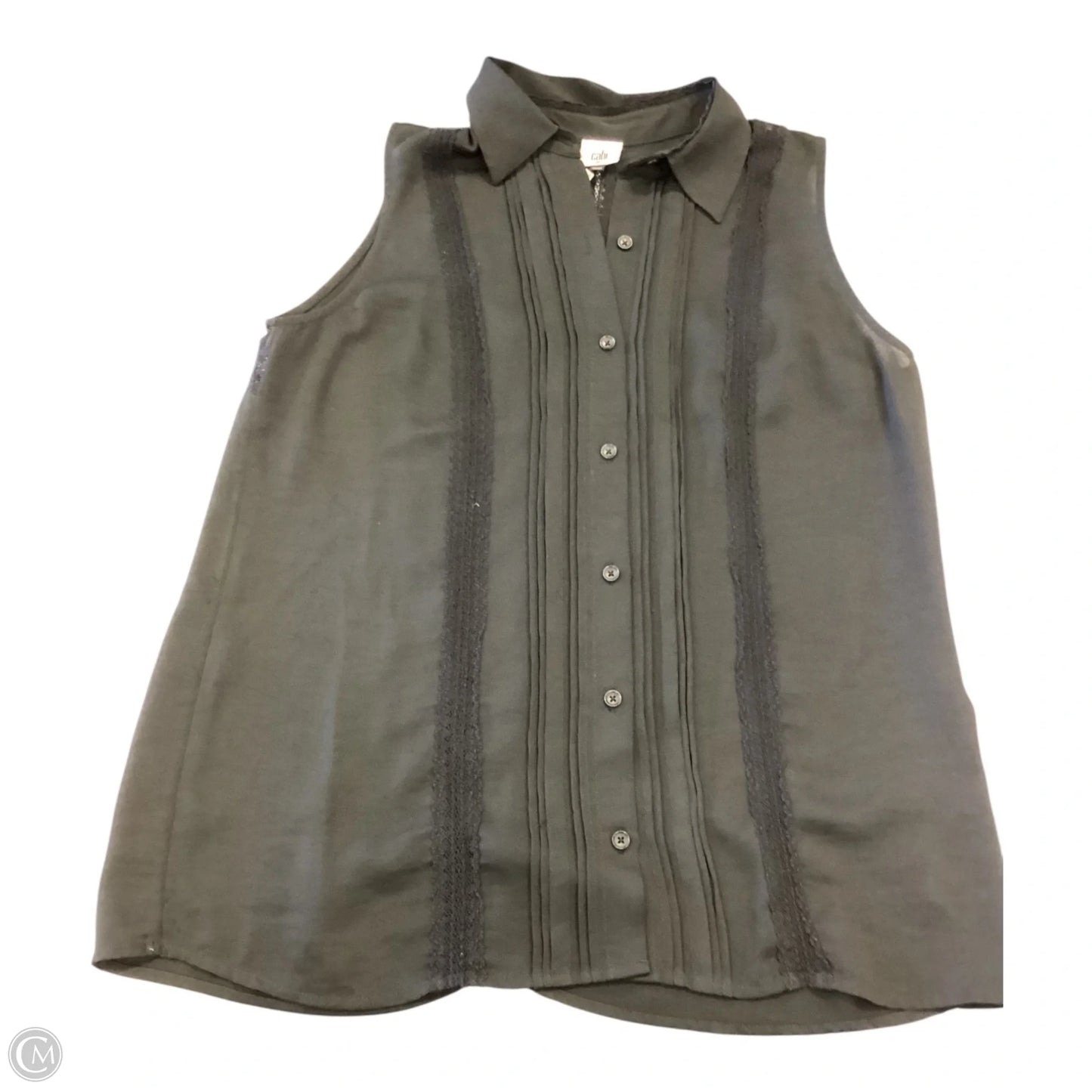 Top Sleeveless By Cabi In Black, Size: M