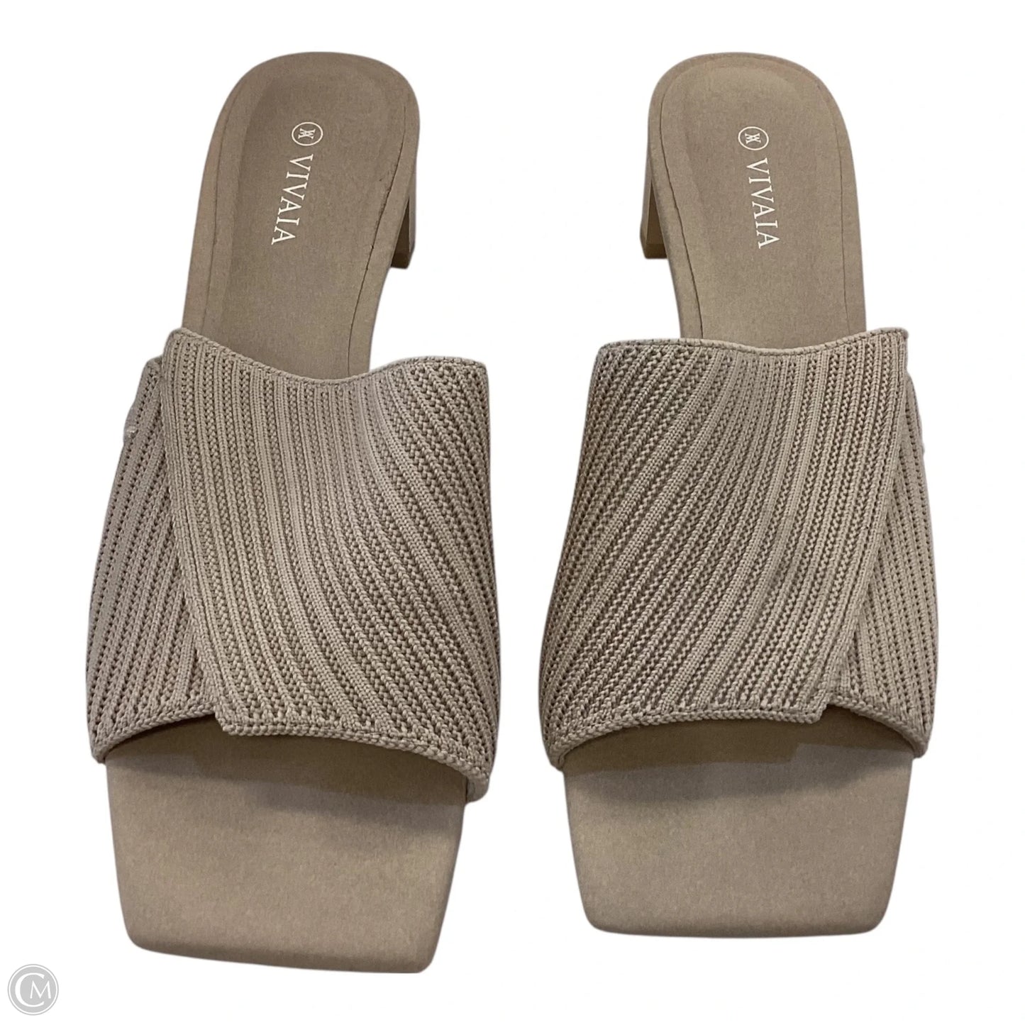 Shoes Heels Block By Vivaia In Tan, Size: 8.5