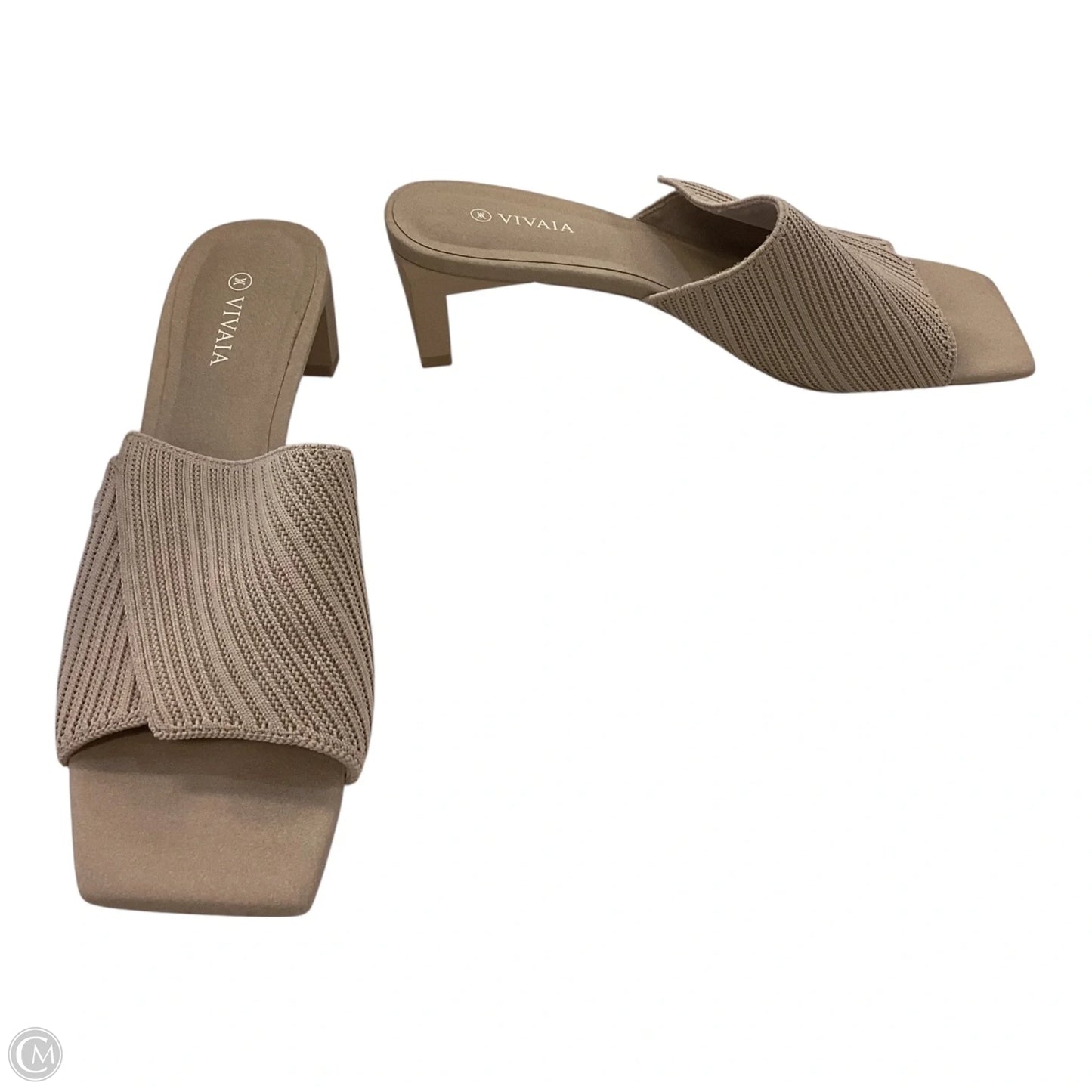 Shoes Heels Block By Vivaia In Tan, Size: 8.5