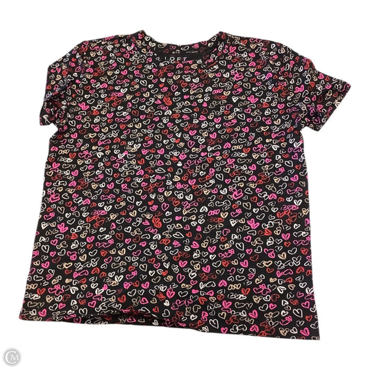 Top Short Sleeve Basic By Loft In Blue & Red, Size: S