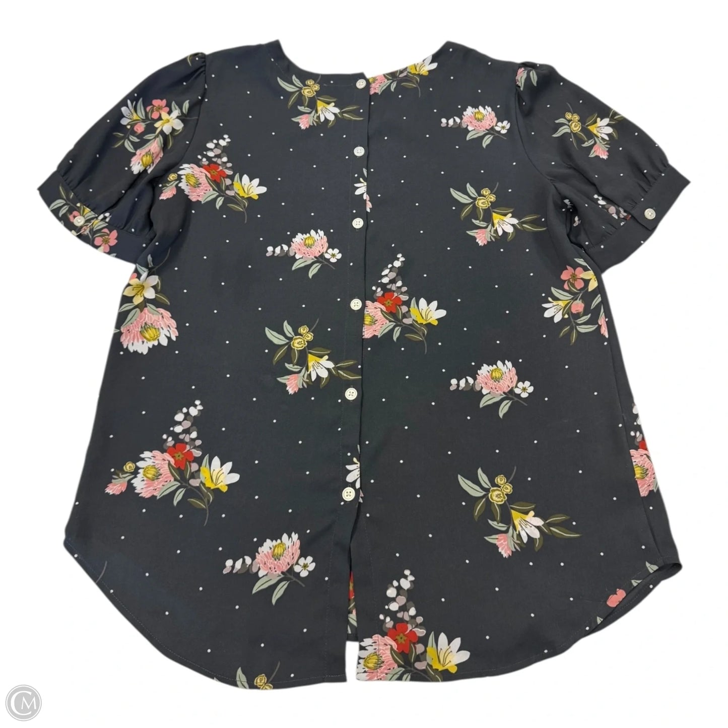 Top Short Sleeve By Loft In Floral Print, Size: Xs