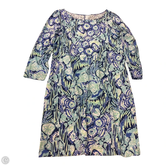 Dress Designer By Lilly Pulitzer In Blue & Green, Size: M