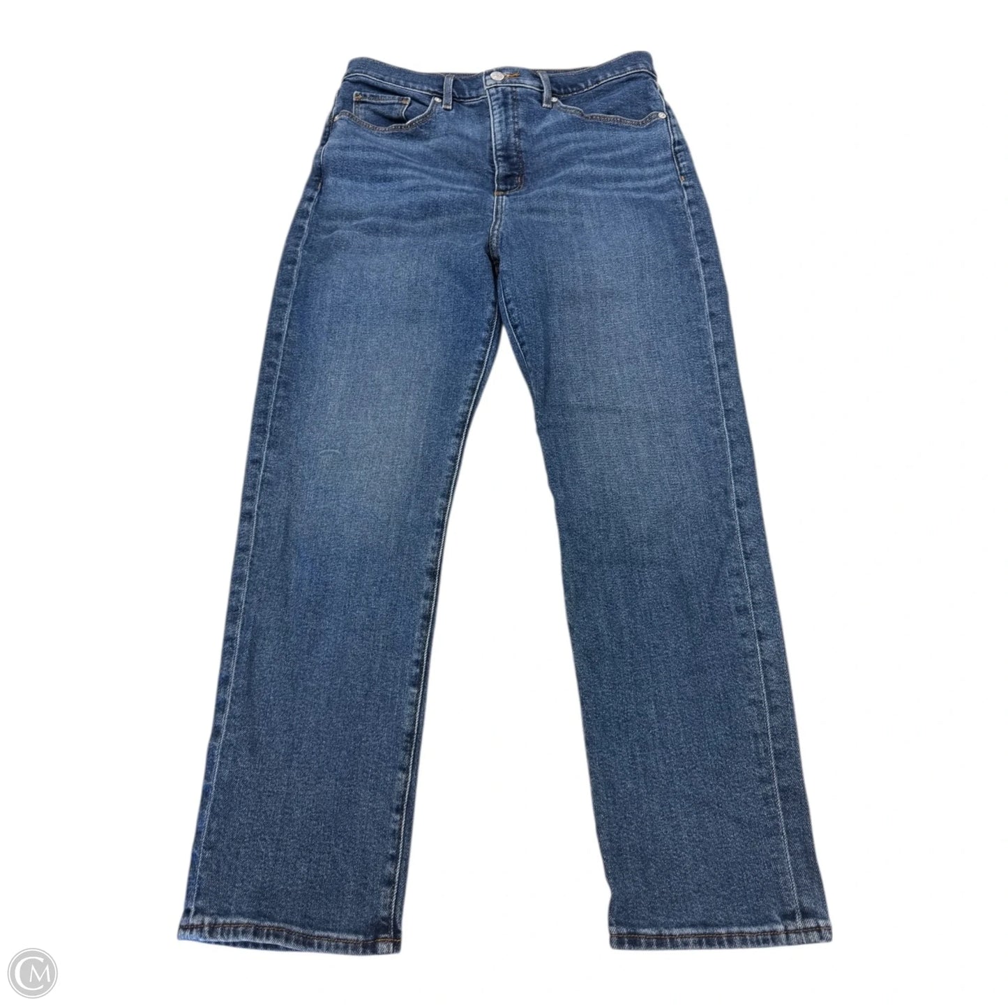 Jeans Straight By Loft In Blue Denim, Size: 8