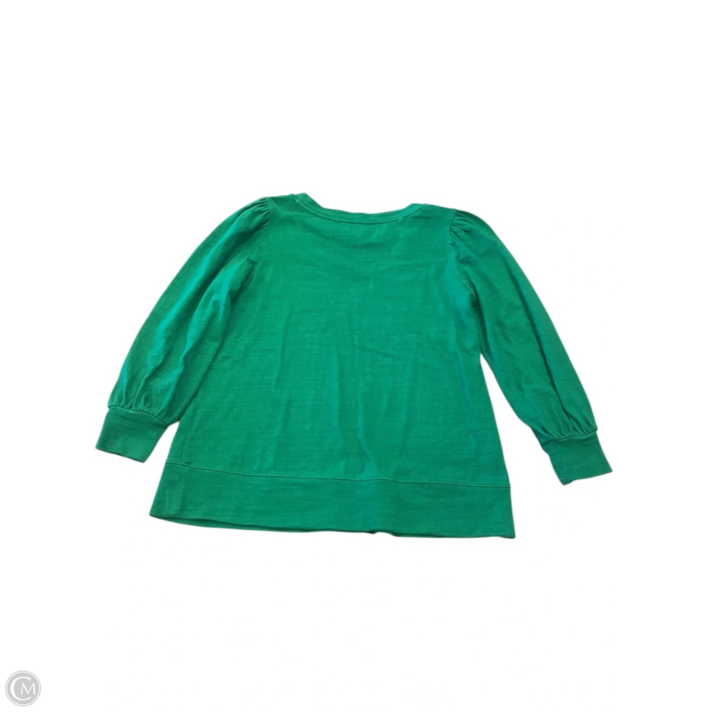 Top Long Sleeve By Loft In Green, Size: S