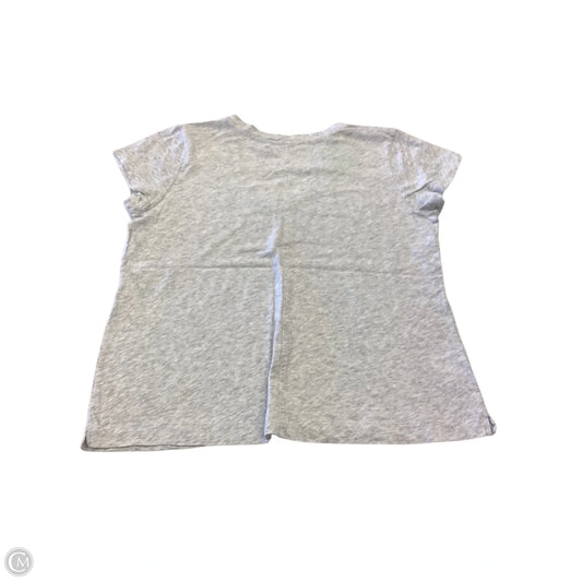 Top Short Sleeve Basic By Loft In Grey, Size: S