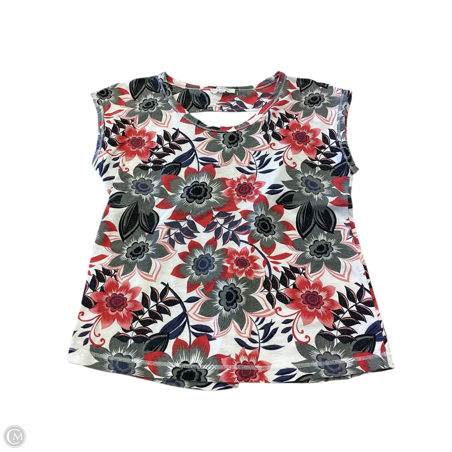 Top Sleeveless By Talbots In Floral Print, Size: S
