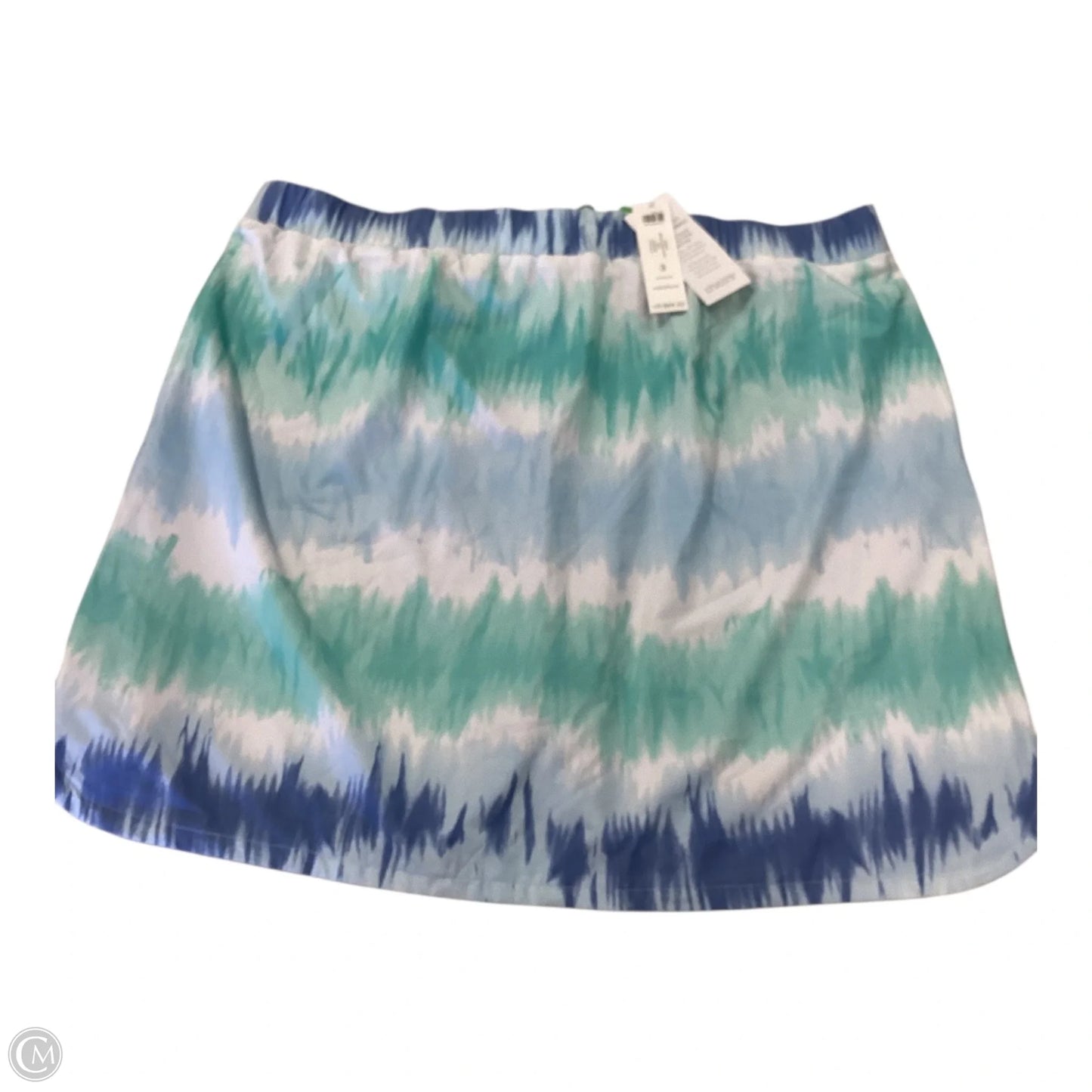 Skort By Chicos In Blue & White, Size: Xl
