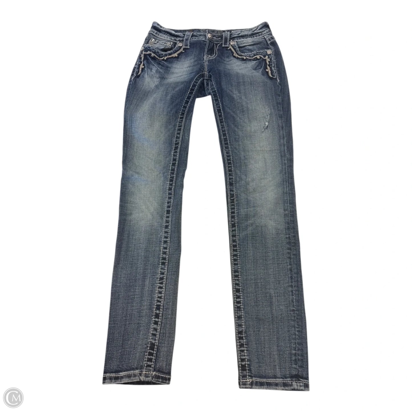 Jeans Skinny By Miss Me In Blue Denim, Size: 2