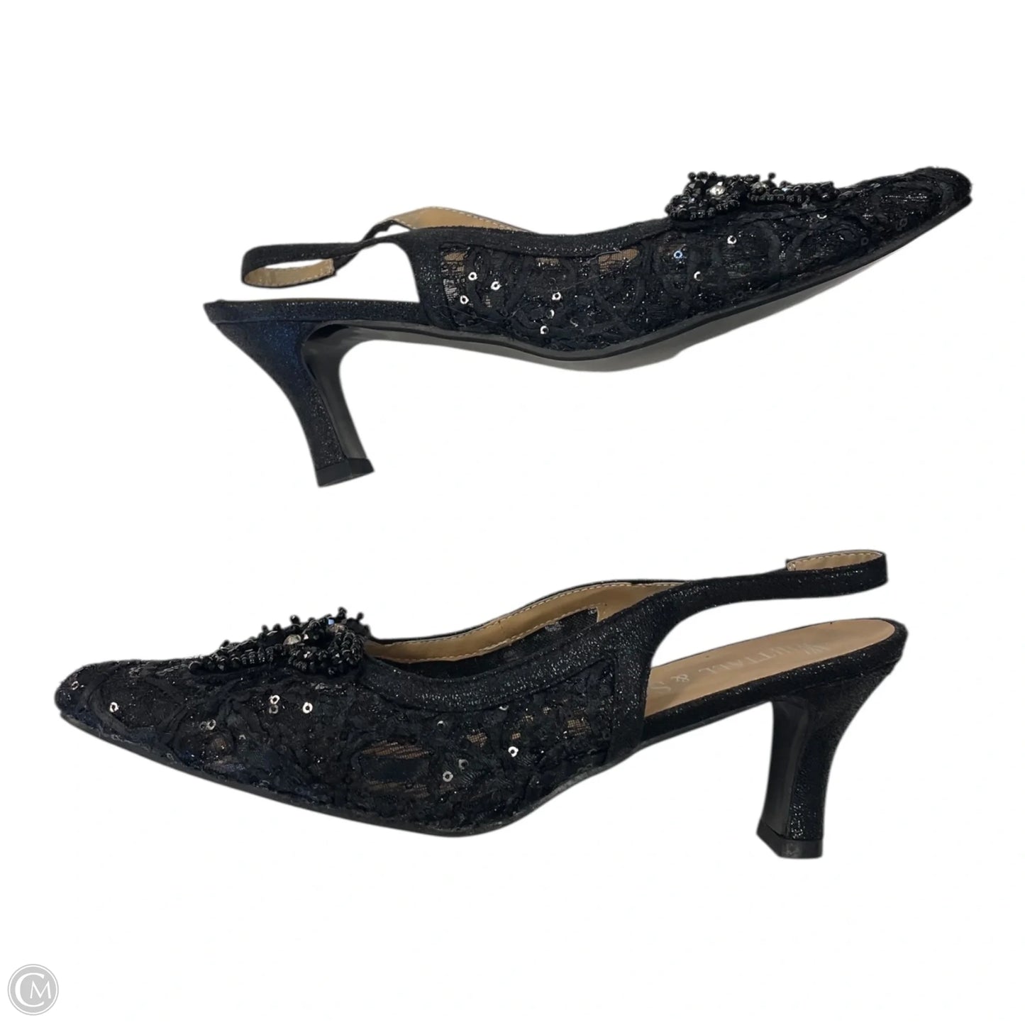 Shoes Heels Kitten By Clothes Mentor In Black, Size: 10