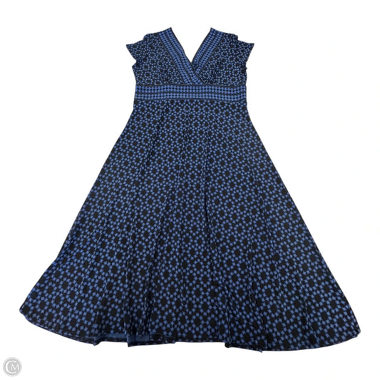 Dress Casual Short By Maggy London In Black & Blue, Size: 14