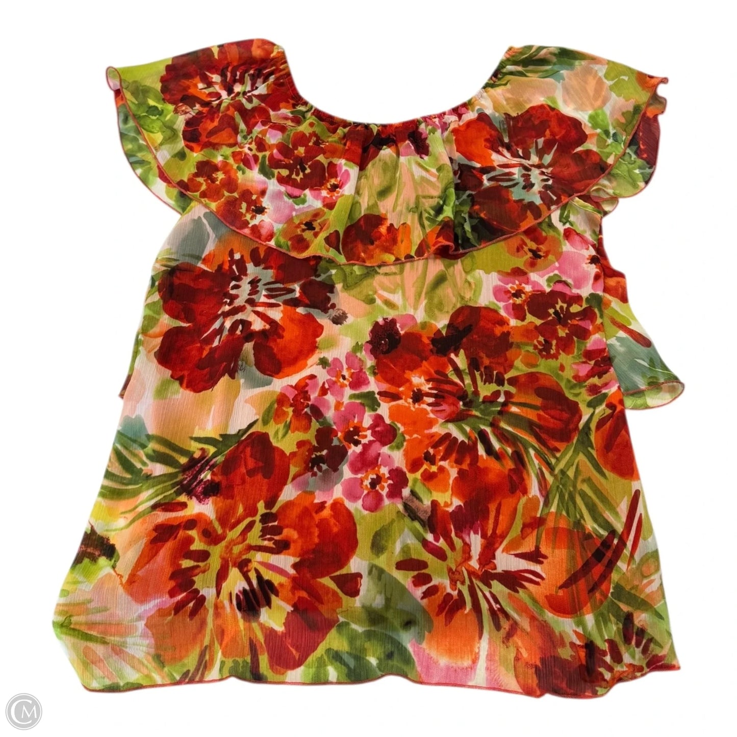 Top Sleeveless By Spense In Multi-colored, Size: M