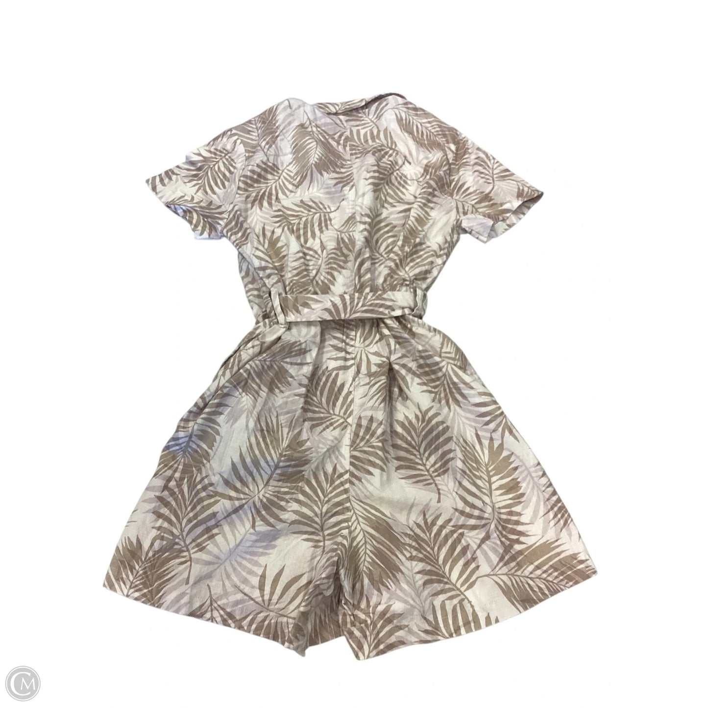 Romper By Matty M In Cream & Tan, Size: M